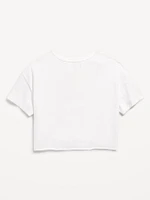 Hello Kitty® Oversized Cropped Graphic T-Shirt for Girls