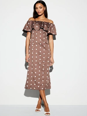 The Occasion by Old Navy Ruffle Midi Dress
