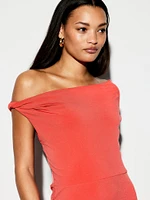 The Occasion by Old Navy One-Shoulder Midi Dress