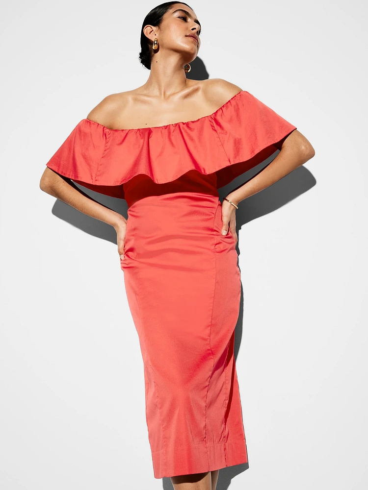 The Occasion by Old Navy Ruffle Midi Dress