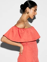 The Occasion by Old Navy Ruffle Midi Dress