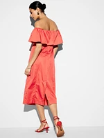 The Occasion by Old Navy Ruffle Midi Dress