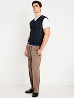 Open-Stitch Sweater Vest