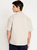 Full-Zip Moto Shirt