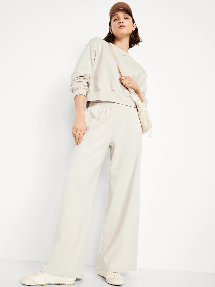 Mid-Rise SoComfy Super Wide-Leg Sweatpants
