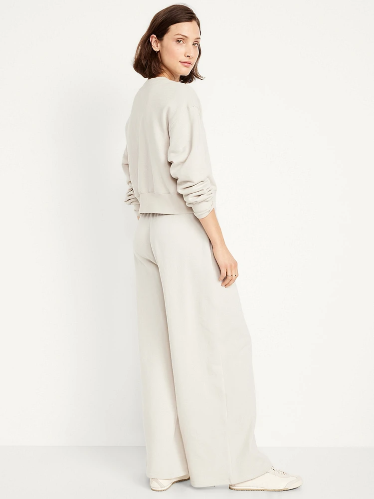 Mid-Rise SoComfy Super Wide-Leg Sweatpants