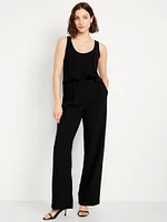 Extra High-Waisted Taylor Wide-Leg Trouser Pants