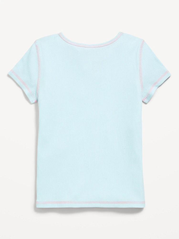 The Powerpuff Girls'™ Fitted Ribbed Graphic T-Shirt for Girls