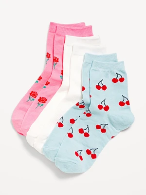 Quarter Crew Socks 3-Pack for Women