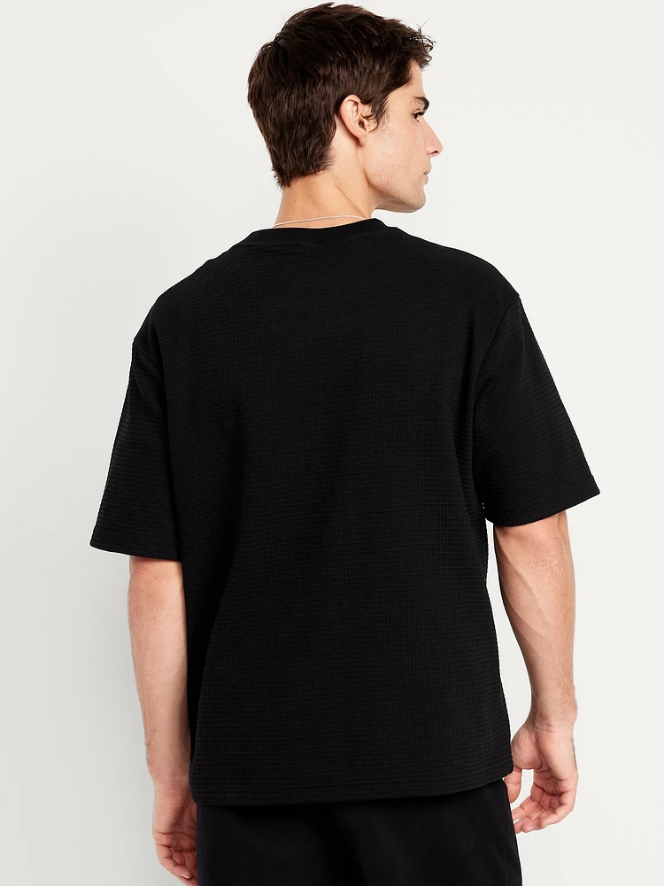 Waffle-Knit T-Shirt