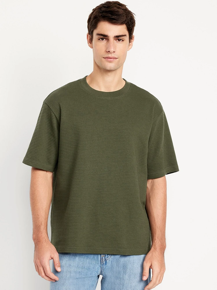 Heavyweight Crew-Neck Waffle T-Shirt