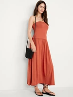 Fit & Flare Drop-Waist Maxi Dress