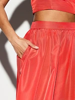 The Occasion by Old Navy High-Waisted Taffeta Midi Skirt