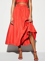 The Occasion by Old Navy High-Waisted Taffeta Midi Skirt