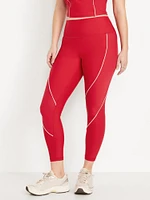High-Waisted PowerSoft Rib Mix 7/8 Leggings