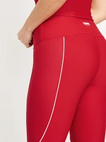 High-Waisted PowerSoft Rib Mix 7/8 Leggings