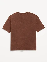 Oversized Minecraft™ Gender-Neutral Graphic T-Shirt for Kids
