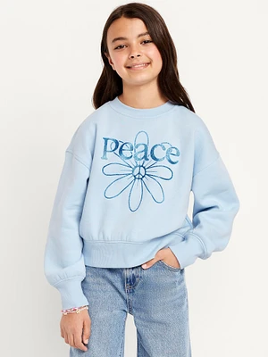 Oversized Graphic Sweatshirt for Girls