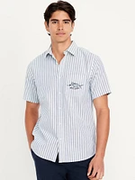 Classic Fit Everyday Striped Oxford Shirt