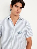 Classic Fit Everyday Striped Oxford Shirt