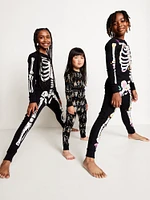 Gender-Neutral Snug-Fit Graphic Pajama Set for Kids