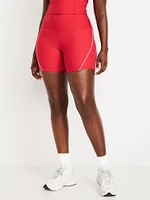 High-Waisted PowerSoft Biker Shorts -- 6-inch inseam