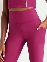 High-Waisted PowerSoft Crop Pocket Leggings