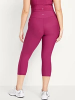 High-Waisted PowerSoft Crop Pocket Leggings