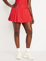 Extra High-Waisted StretchTech Pleated Skort