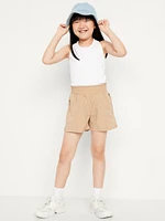 High-Waisted StretchTech Performance Shorts for Girls