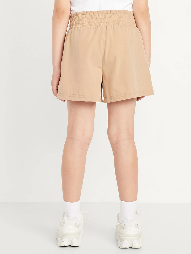 High-Waisted StretchTech Performance Shorts for Girls
