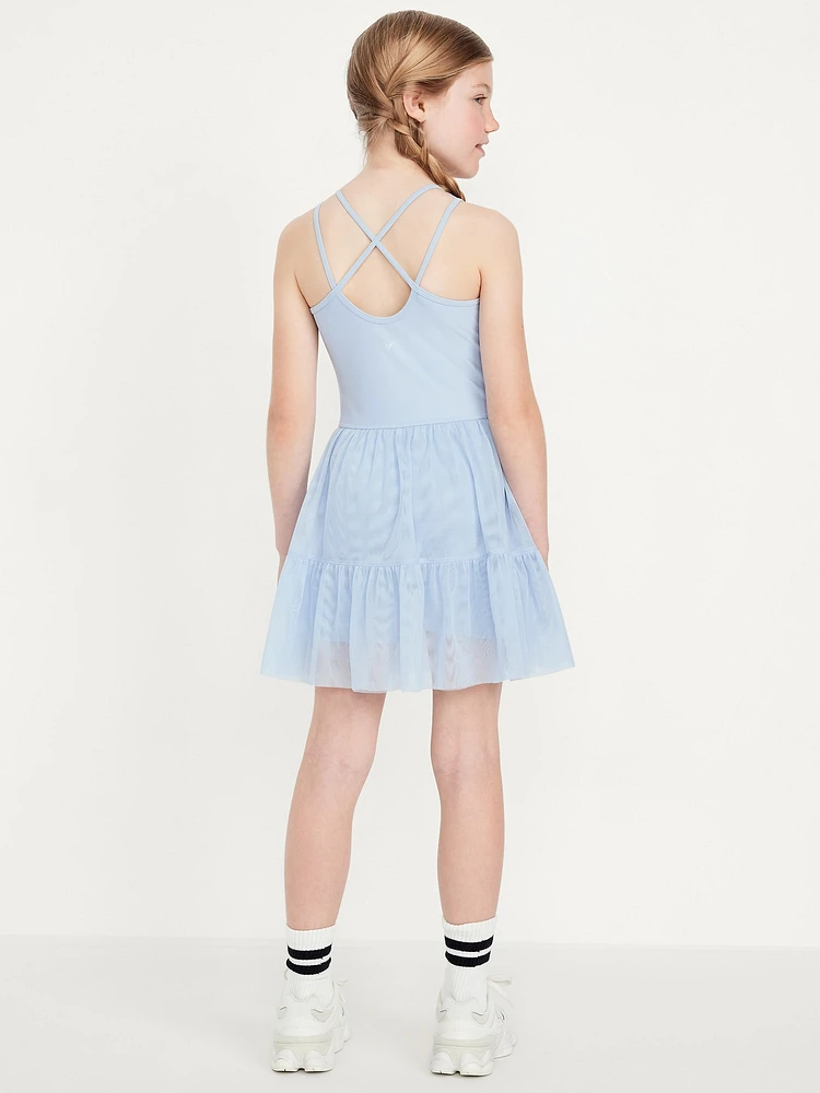 PowerSoft Sleeveless Tutu Athletic Dress for Girls