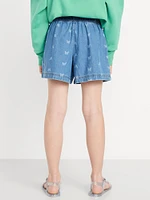 High-Waisted Pull-On Shorts for Girls
