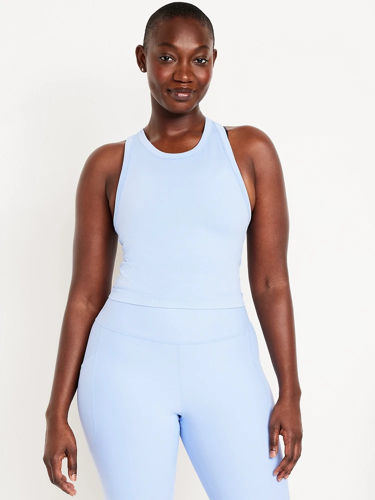 Fluid Seamless Fitted Crop Tank Top