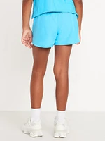 High-Waisted Dolphin-Hem Run Shorts for Girls
