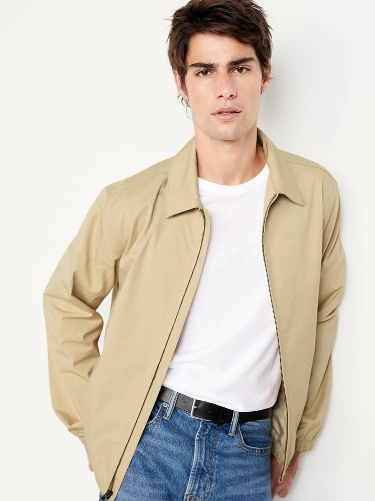 Lightweight Twill Zip Jacket