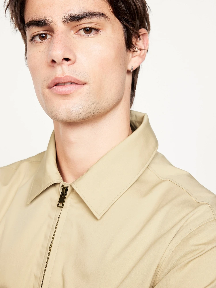 Lightweight Twill Zip Jacket