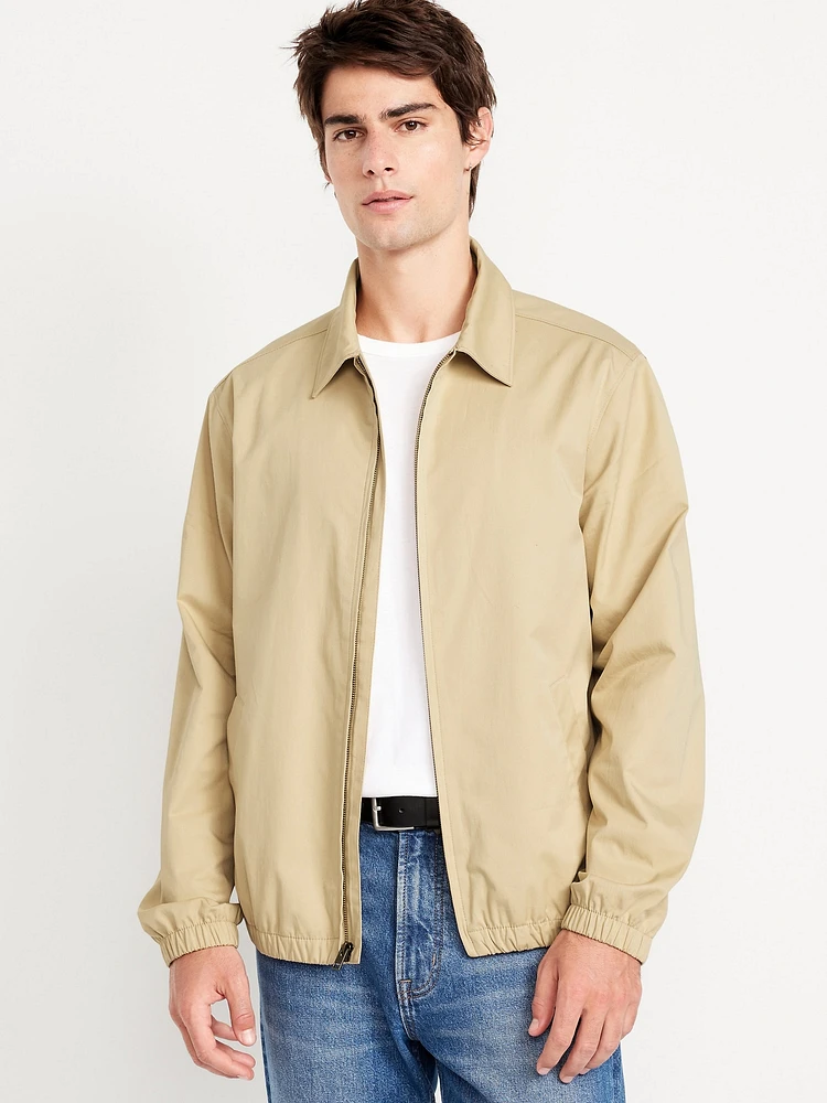 Lightweight Twill Zip Jacket