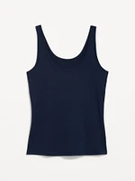 First-Layer Scoop-Neck Tank Top