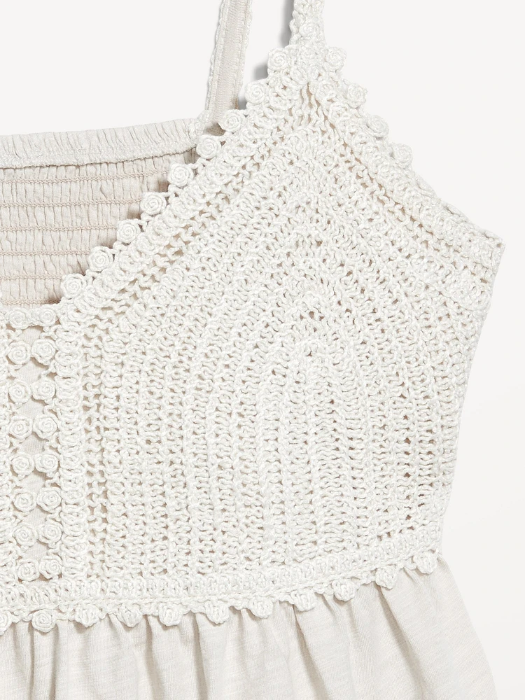 Sleeveless Crochet Top