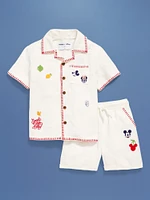 Old Navy x Disney© Linen-Blend Shirt and Shorts Set for Toddler Boys