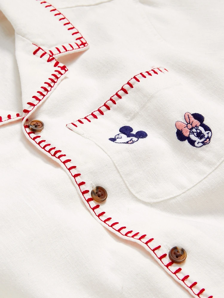 Old Navy x Disney© Linen-Blend Pocket Shirt for Boys
