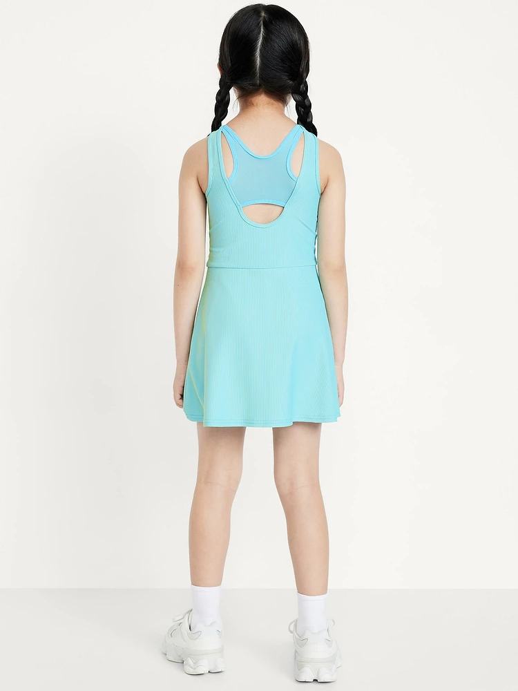 PowerSoft Sleeveless Ribbed Athletic Dress for Girls