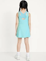 PowerSoft Sleeveless Ribbed Athletic Dress for Girls