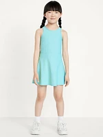 PowerSoft Sleeveless Ribbed Athletic Dress for Girls