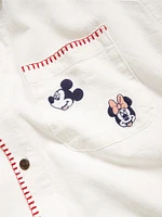 Old Navy x Disney© Linen-Blend Cropped Utility Shirt