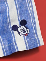 Old Navy x Disney© Mickey Mouse Knee Length Linen-Blend Shorts for Boys