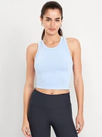 Fluid Seamless Fitted Crop Tank Top