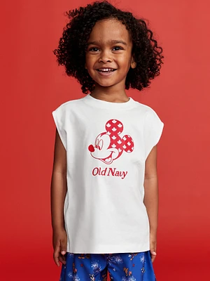 Old Navy x Disney© Mickey Mouse Flag Oversized Logo-Graphic Muscle Tank for Toddler Boys
