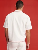 Old Navy x Disney© Linen-Blend Cropped Utility Shirt